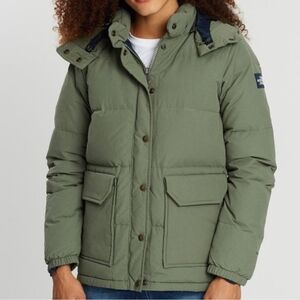 The North Face Olive Puffer Jacket